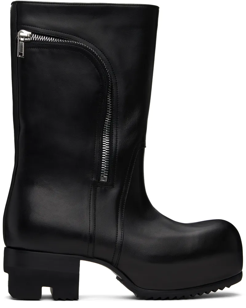 Rick Owens Black Hollywood Bahaus Ballast Boots 09
