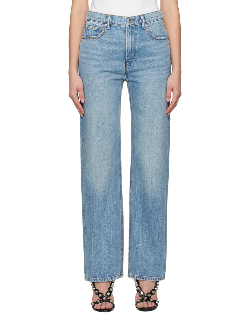 Alexander Wang Blue EZ Mid Rise Jeans Vintage
