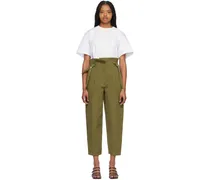 Khaki Paperbag Trousers