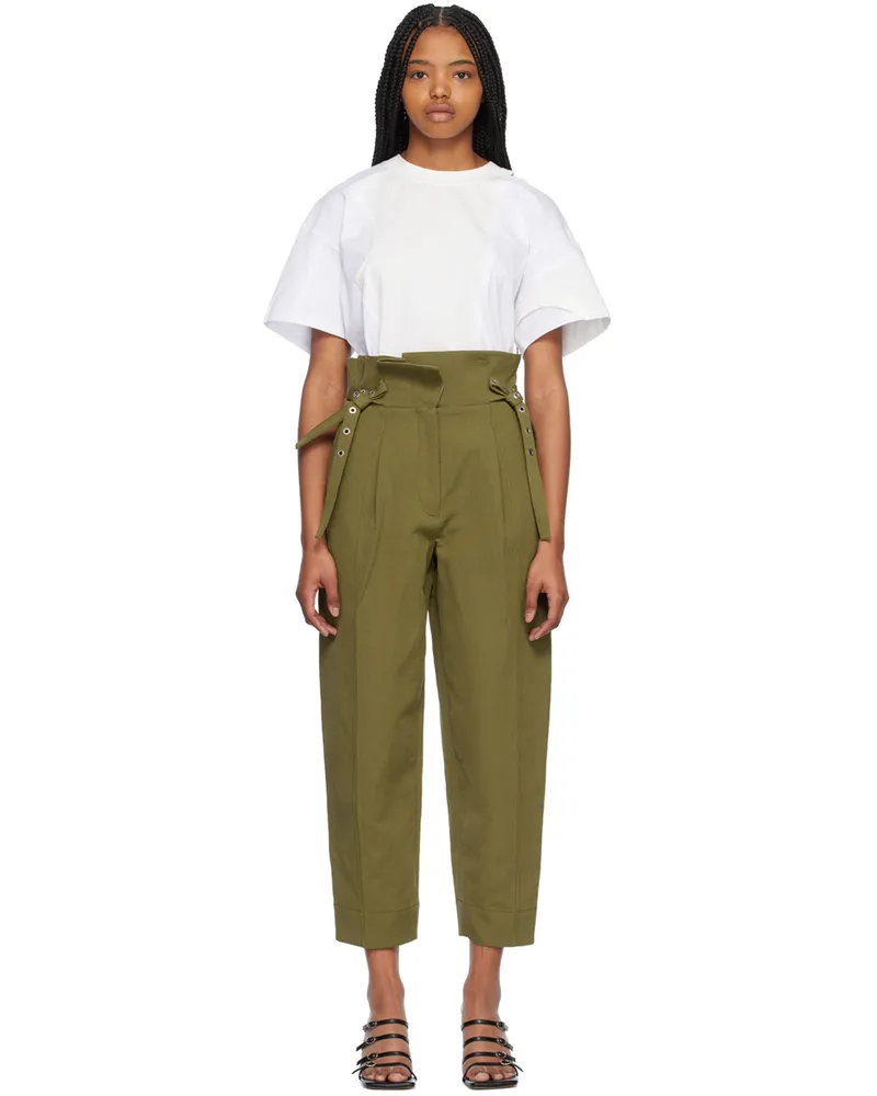 3.1 phillip lim Khaki Paperbag Trousers Ol301