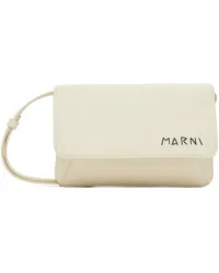 Marni Off-White Leather Mending Bag 00wivory