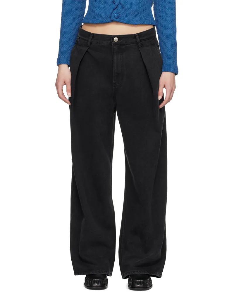 Adererror Black Sig; TRS Tag 02 Jeans Noir