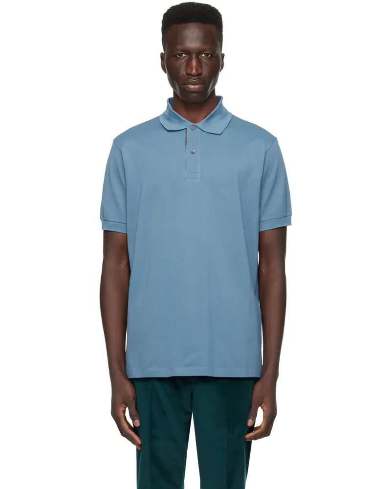 Paul Smith Blue Striped Polo 44b