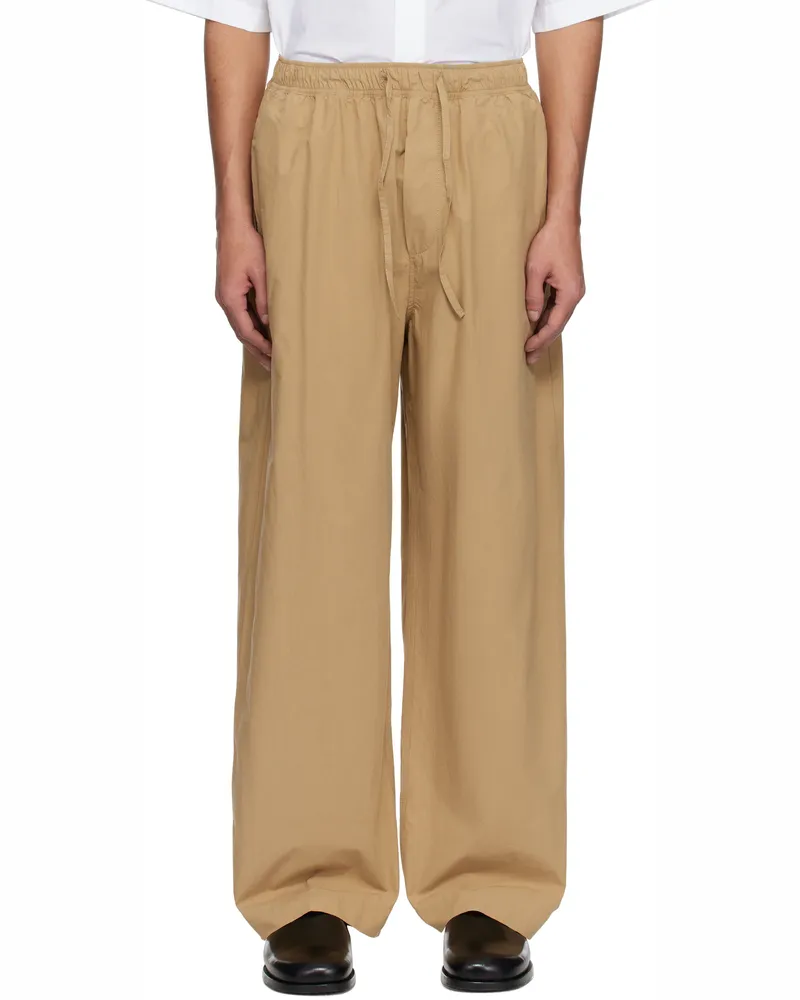 Studio Nicholson Tan Sonny Trousers Sand