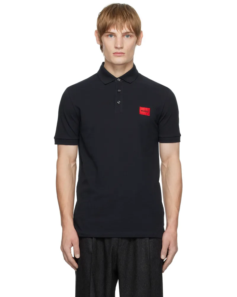 HUGO BOSS Navy Logo Patch Polo 405