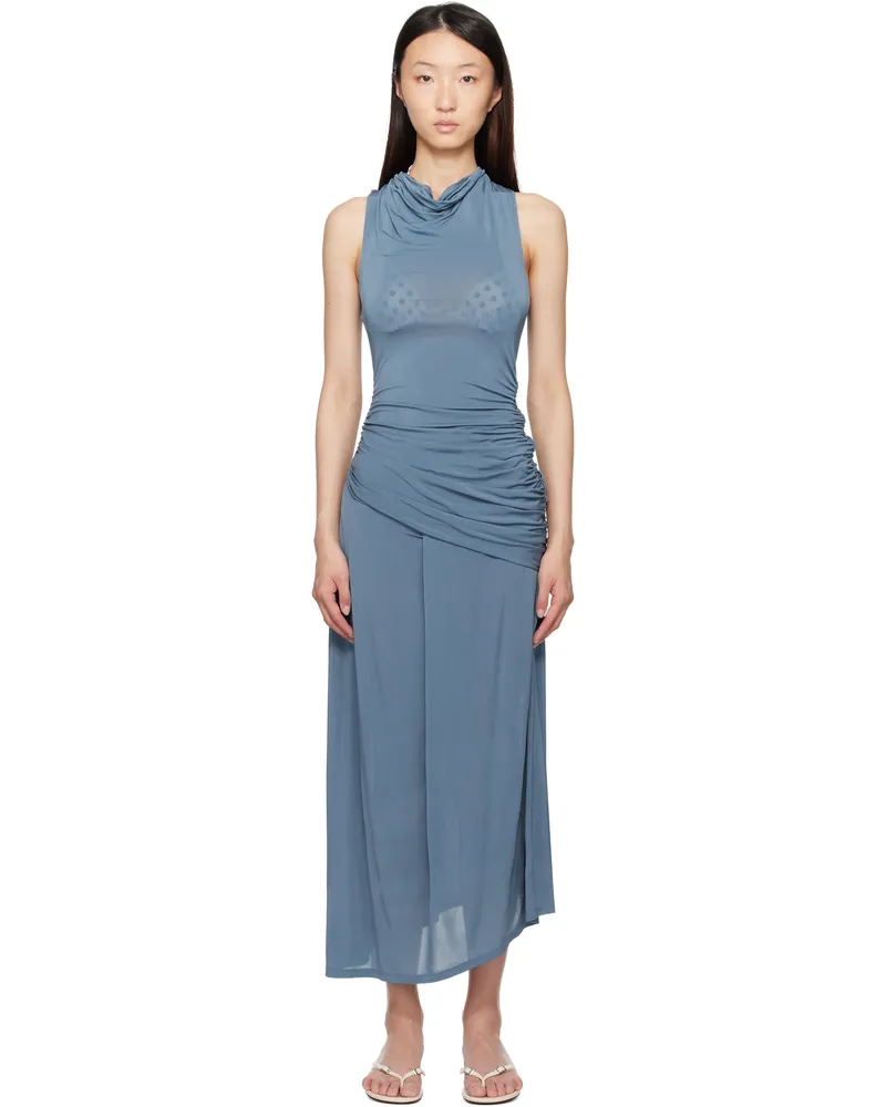 Paloma Wool Blue Lech Midi Dress 132