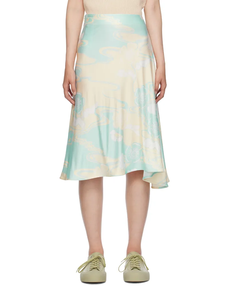 Jil Sander Multicolor A-Line Midi Skirt 294