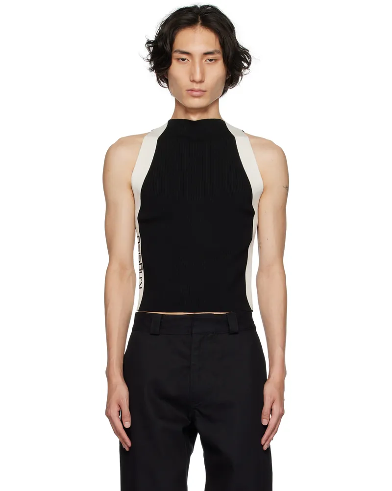 K.NGSLEY Black Banded Tank Top Black