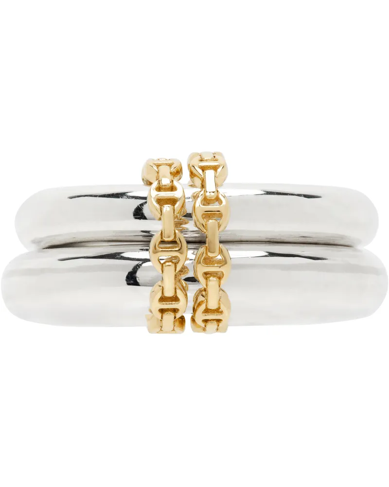 Spinelli Kilcollin Silver & Gold HOORSENBUHS Edition Virgo Hb Ring 18k