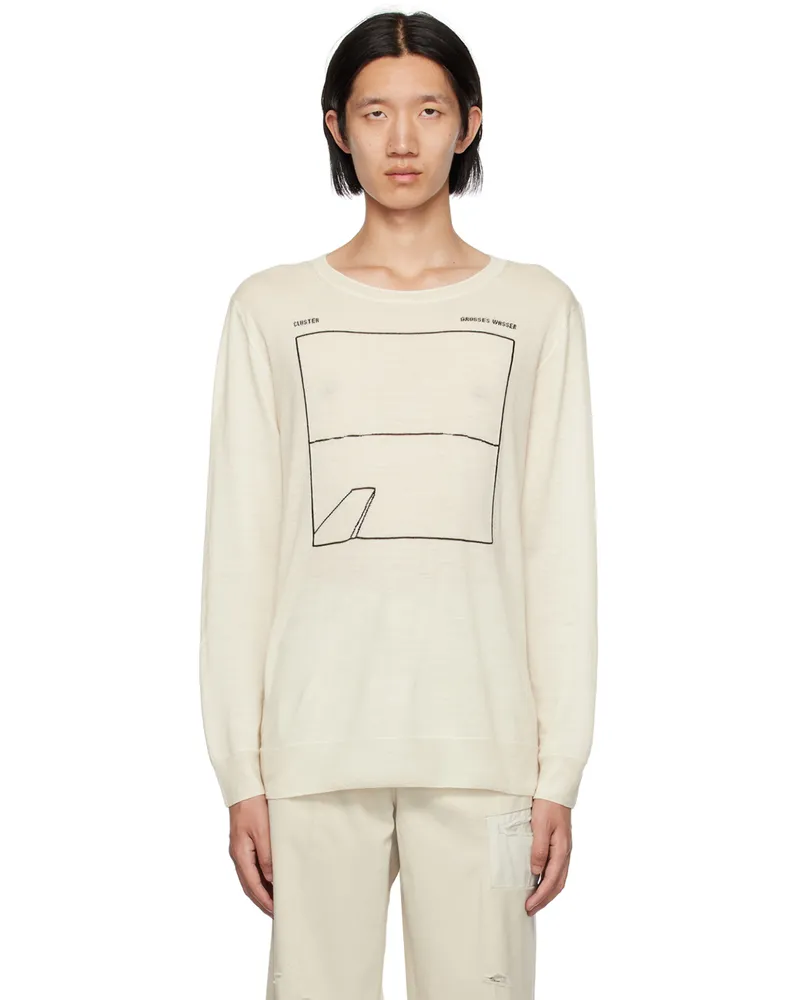 Undercover Off-White Jacquard Sweater White