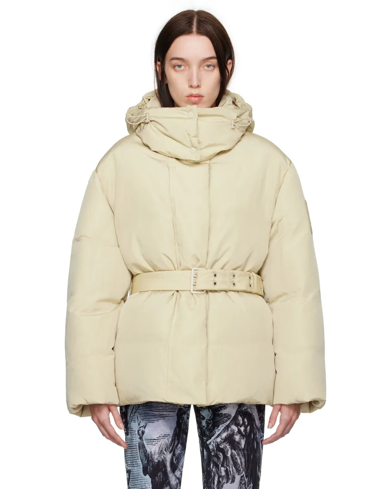 Acne Studios Off-White Belted Down Jacket Djo