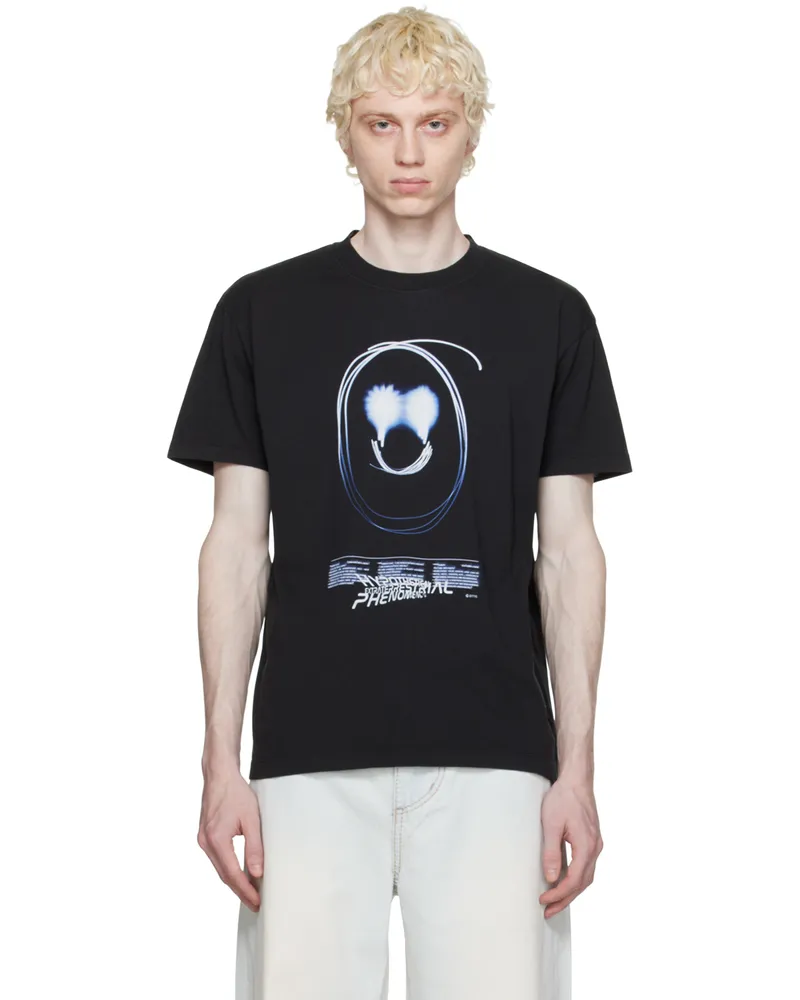 Eytys Black Jay Smiley T-Shirt Smiley