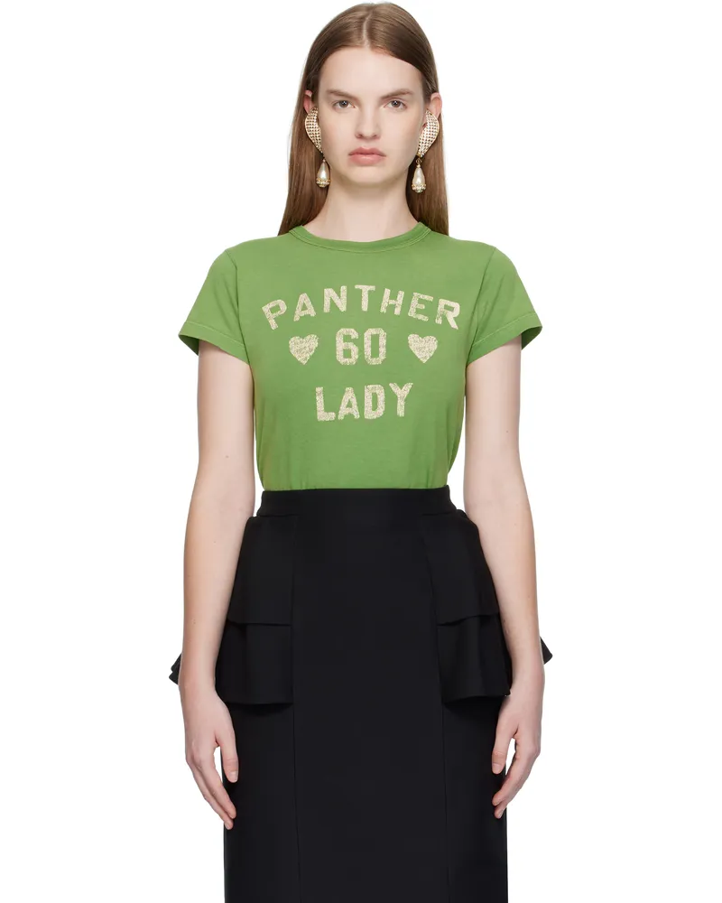Valentino Garavani Green Printed Cotton T-shirt Akm