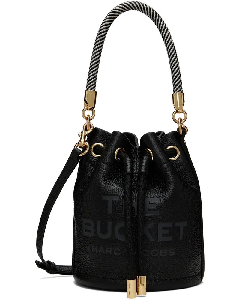 Marc Jacobs Black 'The Leather Mini Bucket' Bag 001