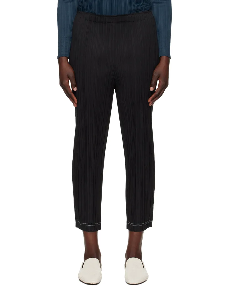 Issey Miyake Black Ramie Trousers 15