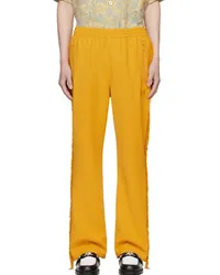 NEEDLES Yellow Fringe Track Pants A-yellow