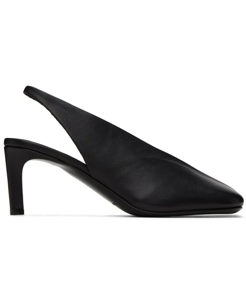Jil Sander Black Slingback Heels 001