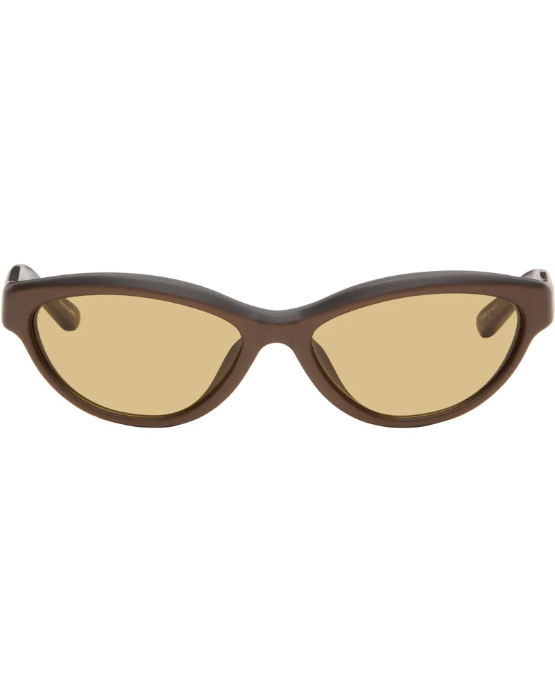 Jacquemus Brown 'The Curvo' Sunglasses 887