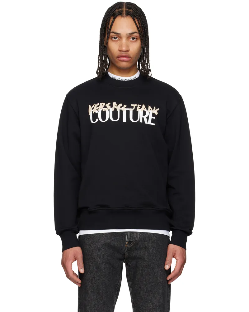 Versace Jeans Black Logo Sweatshirt E899-black