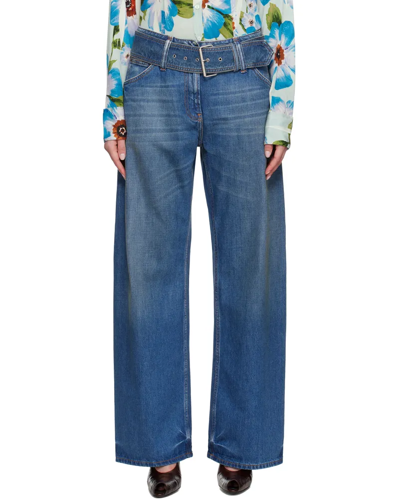 Acne Studios Blue Belted Jeans 863