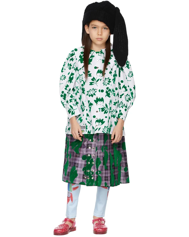 CHOPOVA LOWENA SSENSE Exclusive Kids Purple & Green Kilt Dress Multi