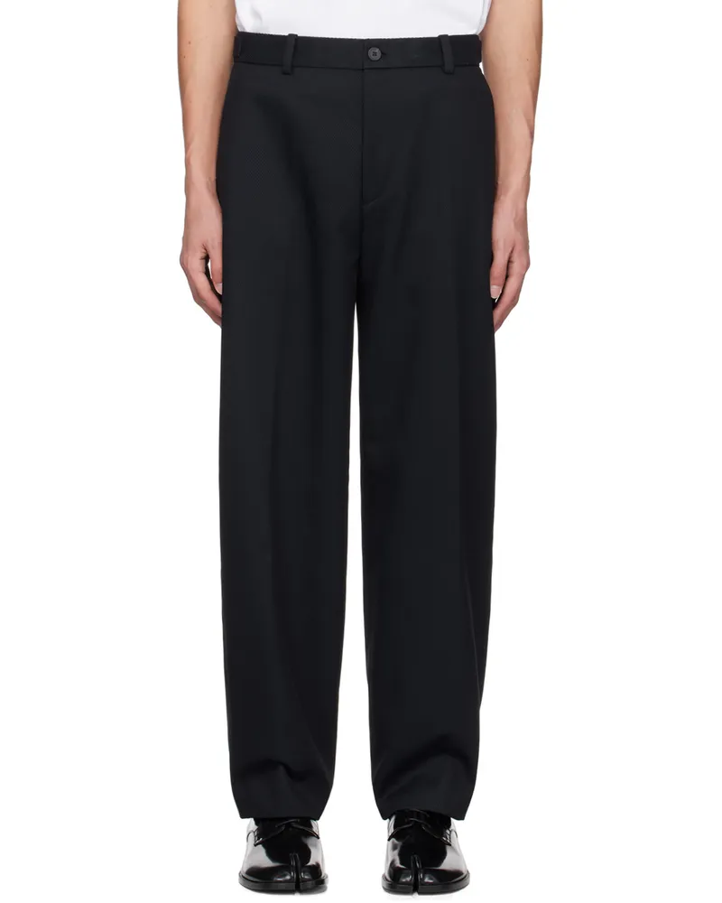 SOLID HOMME Navy Four-Pocket Trousers 801n