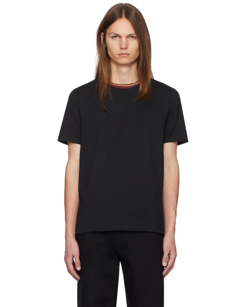 Paul Smith Black Artist Stripe T-Shirt 79