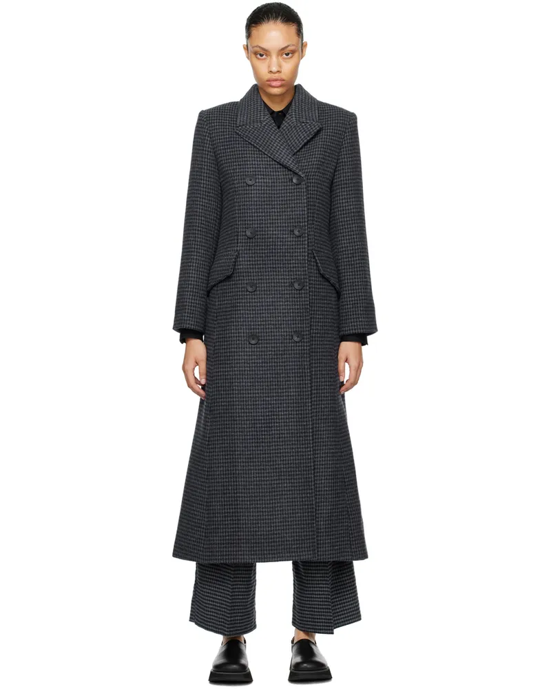 By Malene Birger Black & Gray Gardeniia Coat Qv1
