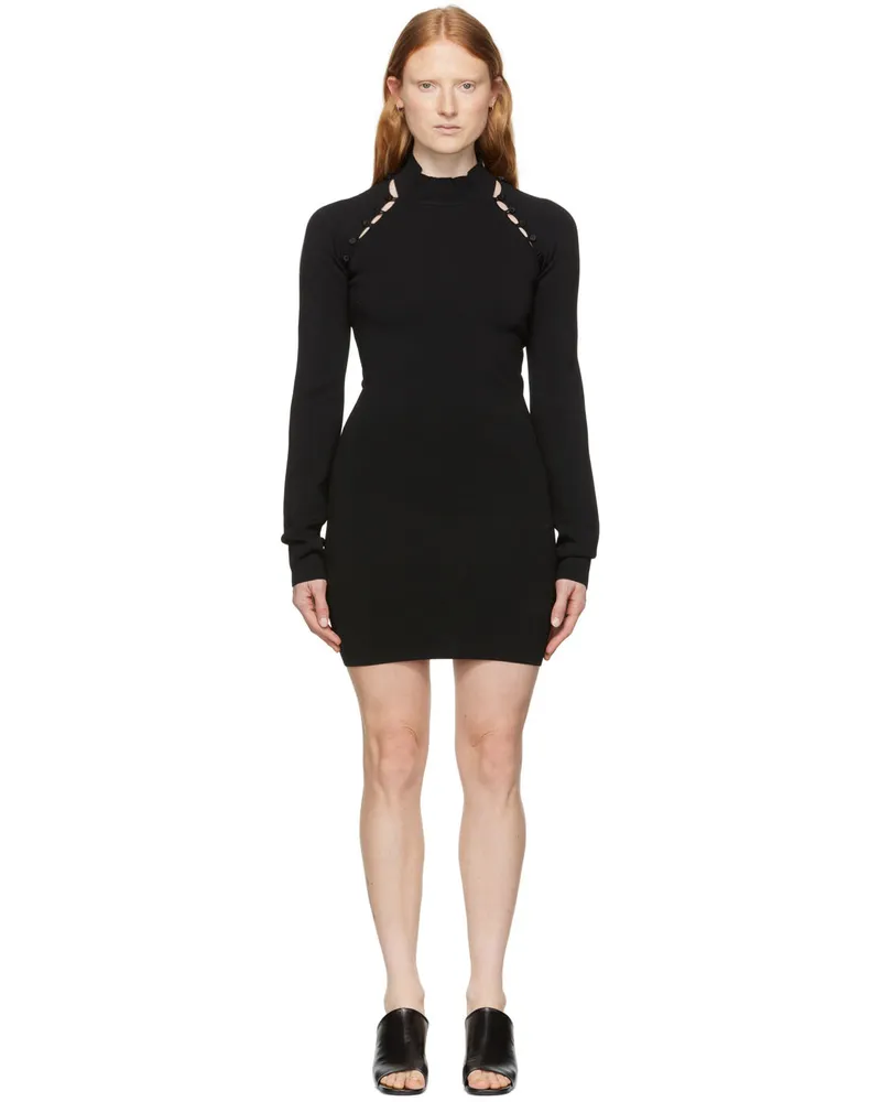 Nanushka Black Ilona Minidress Black