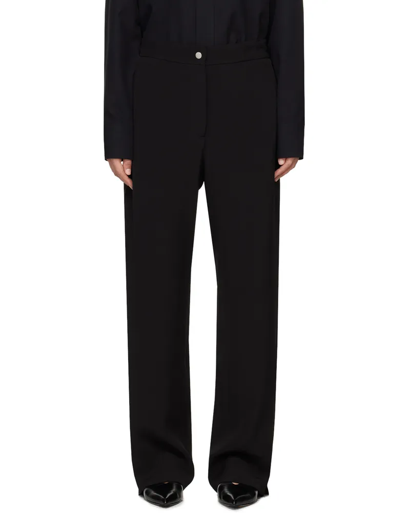 Studio Nicholson Black Rush Trousers Black