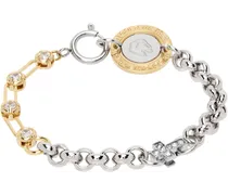 SSENSE Exclusive Silver & Gold Cross Bracelet