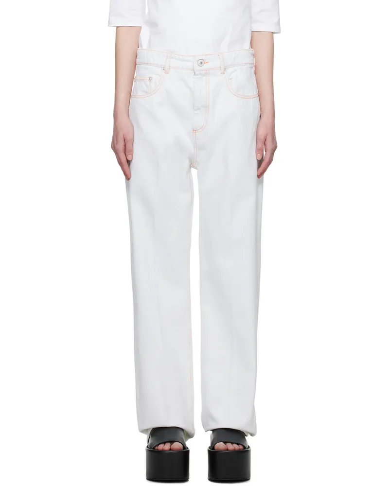 SPORTMAX White Low-Rise Jeans 023