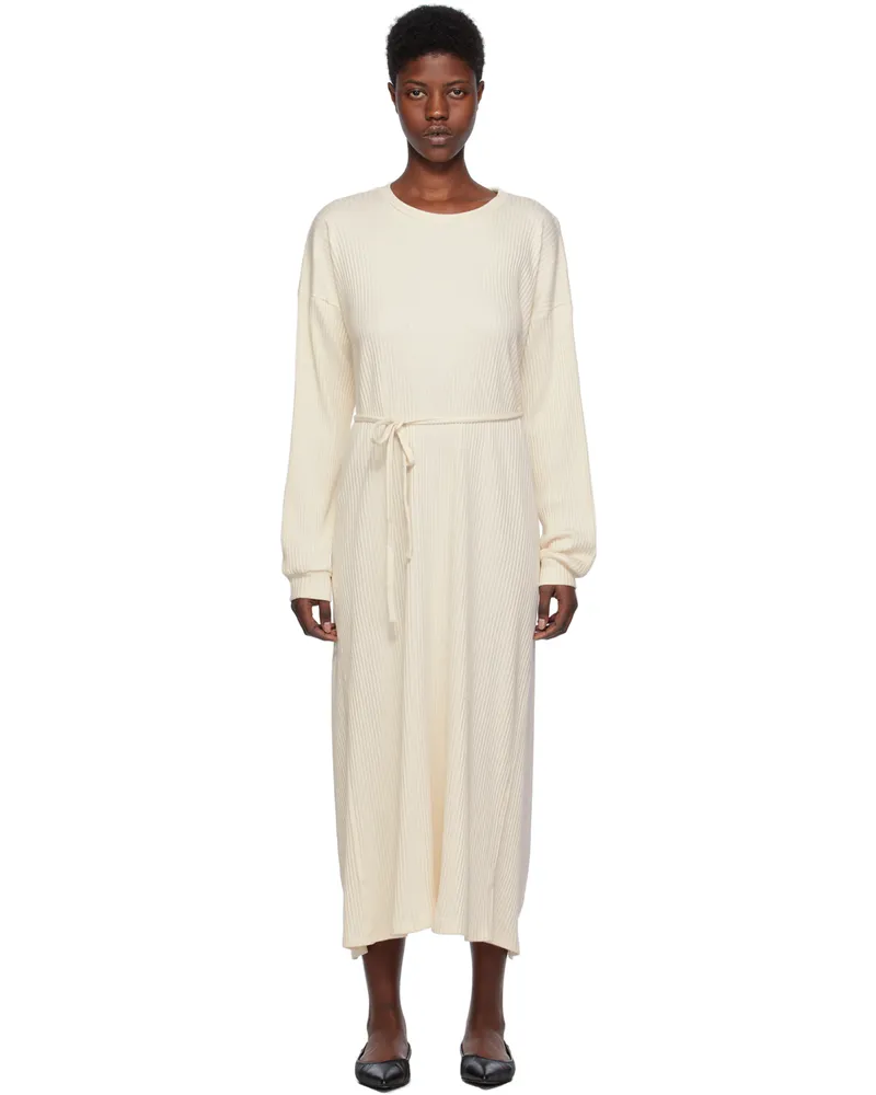 Baserange Off-White Shaw Kaftan Midi Dress Off