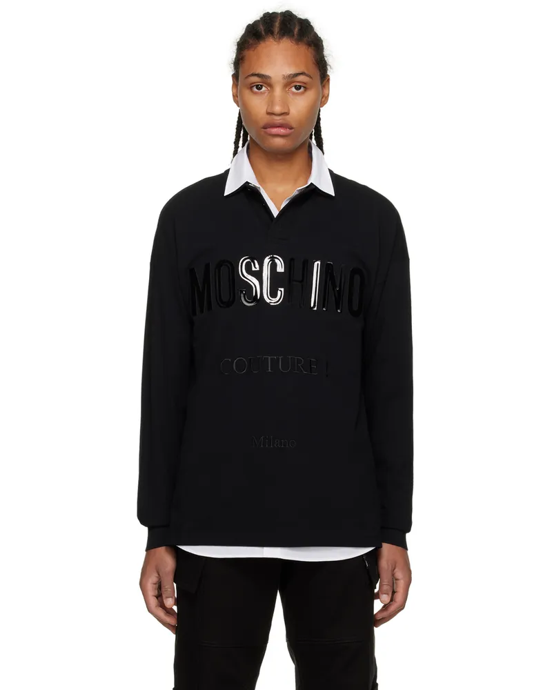 Moschino Black 'Couture' Polo A1555
