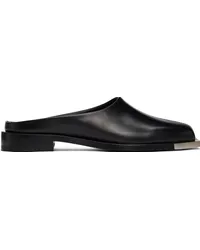 Peter Do Black Metal Square Toe Loafers Black