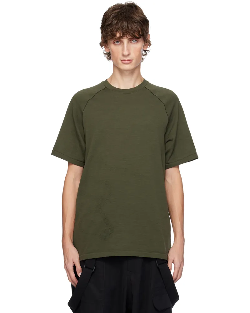 Y-3 Khaki Run T-shirt Green