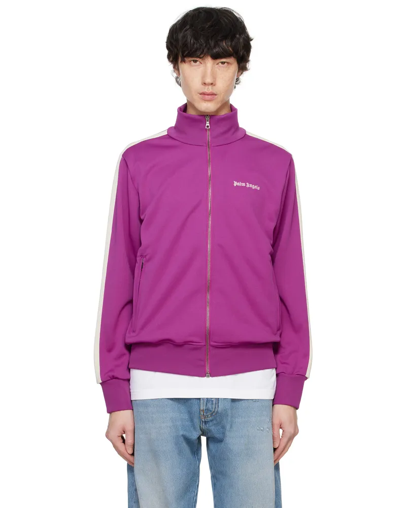Palm Angels Purple Classic Logo Track Jacket Purple