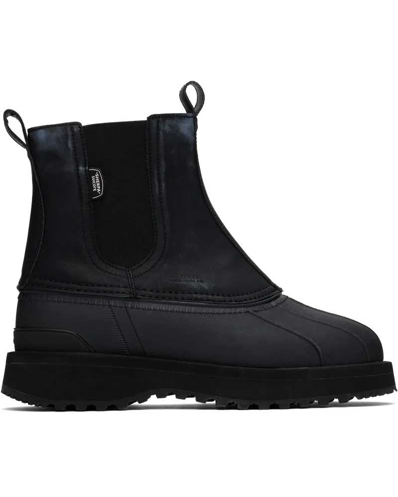 SUICOKE Black ALGO-TRwpab Chelsea Boots Black