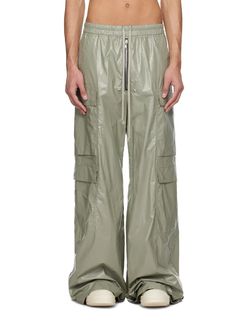 Rick Owens Green Hollywood Cargobela Cargo Pants 15