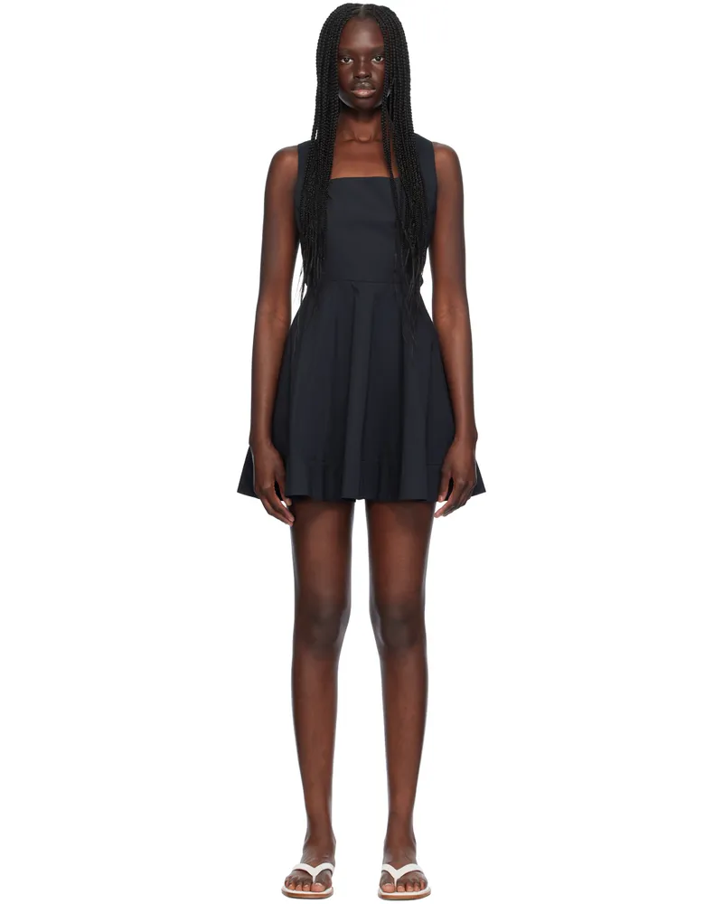STAUD Black Teresa Minidress Blk