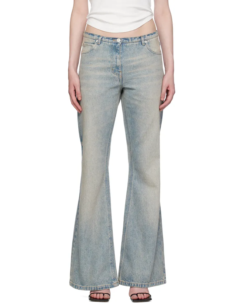 Courrèges Blue Relax Denim Bootcut Jeans 7011