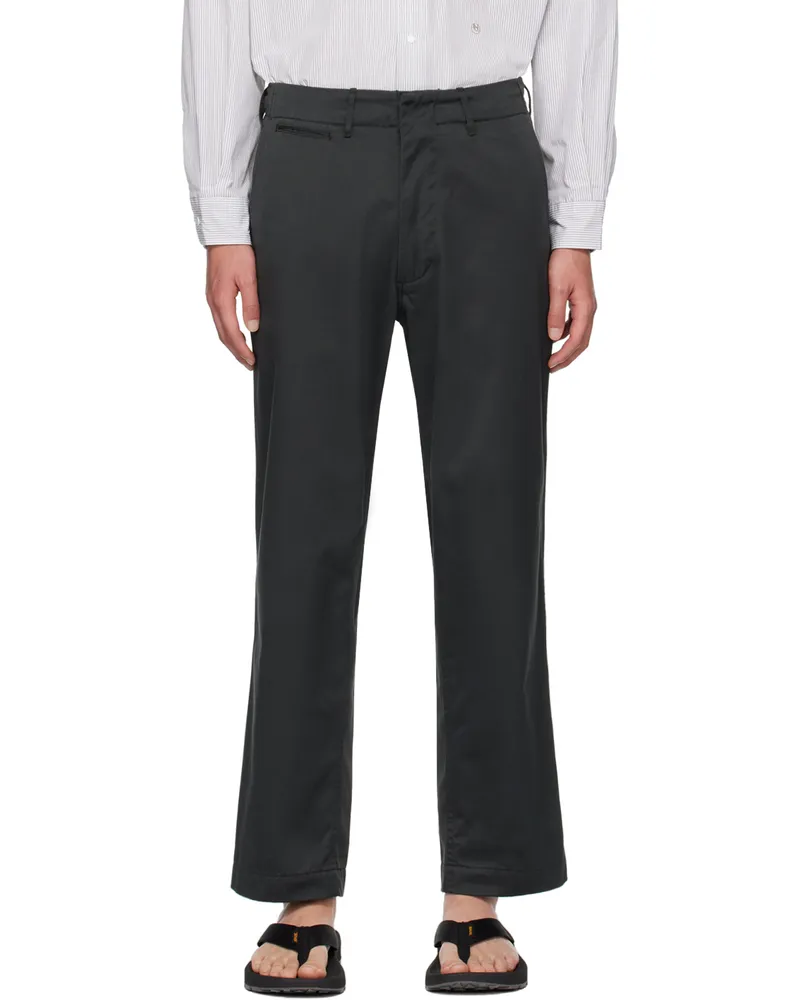 nanamica Gray Wide Trousers H
