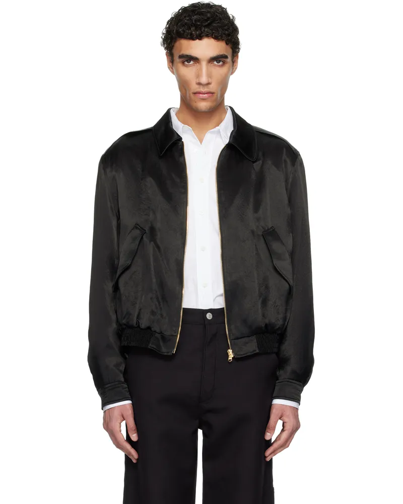 RECTO Black 80s Fluid Ben Jacket Bk