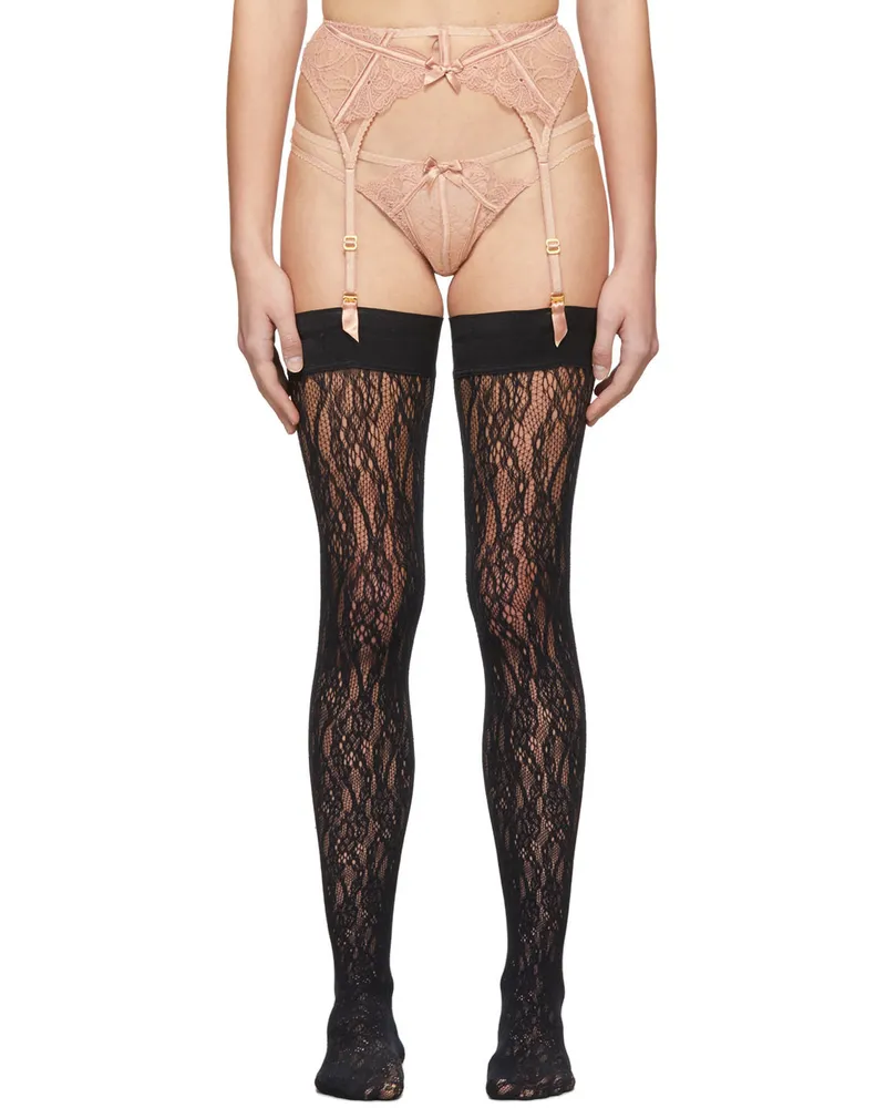 Agent Provocateur Beige Rozlyn Garter Belt Praline