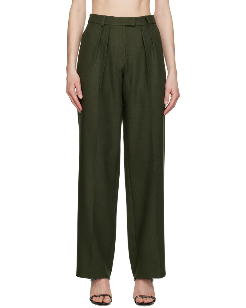 Aya Muse Green Ori Trousers Pine