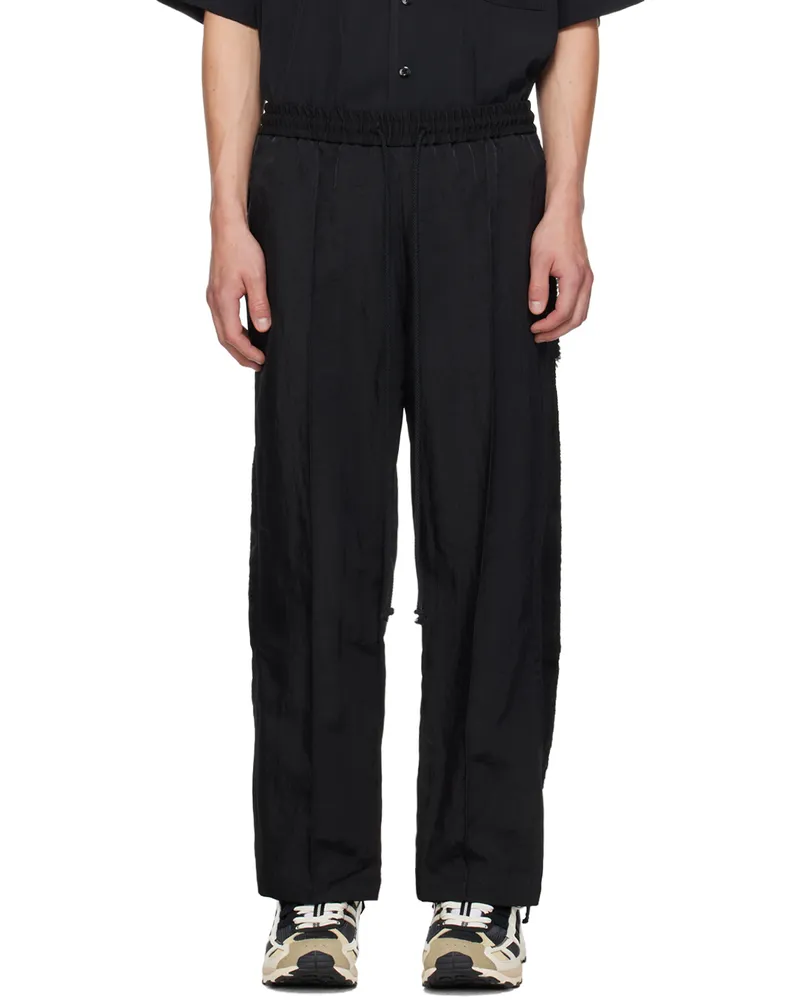 Song For The Mute Black Teardrop Track Pants Black