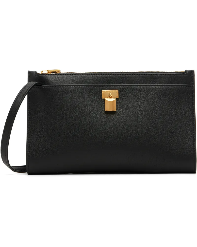 Tom Ford Black Mini Natural Grain Leather Padlock Bag 1n001
