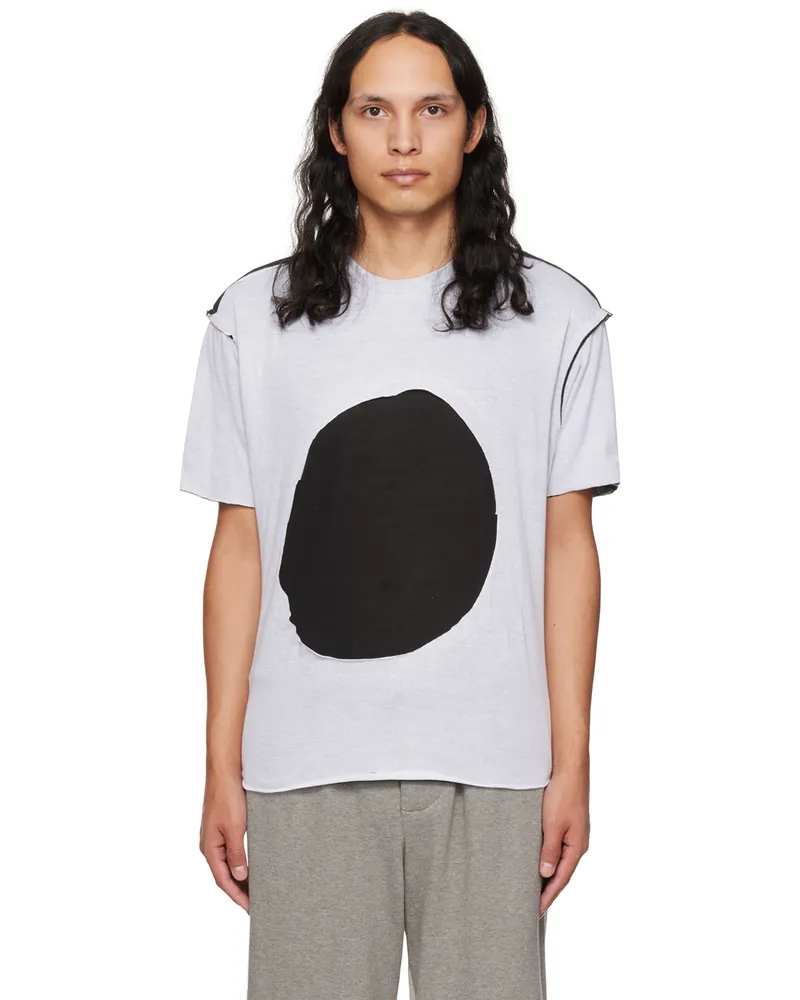 Edward Cuming SSENSE Exclusive White & Black Circle Window T-Shirt White