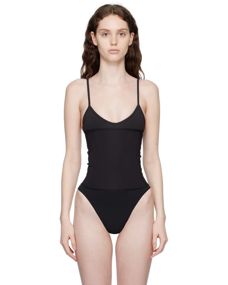 SKIMS Black Neoprene Waist Trainer Onyx