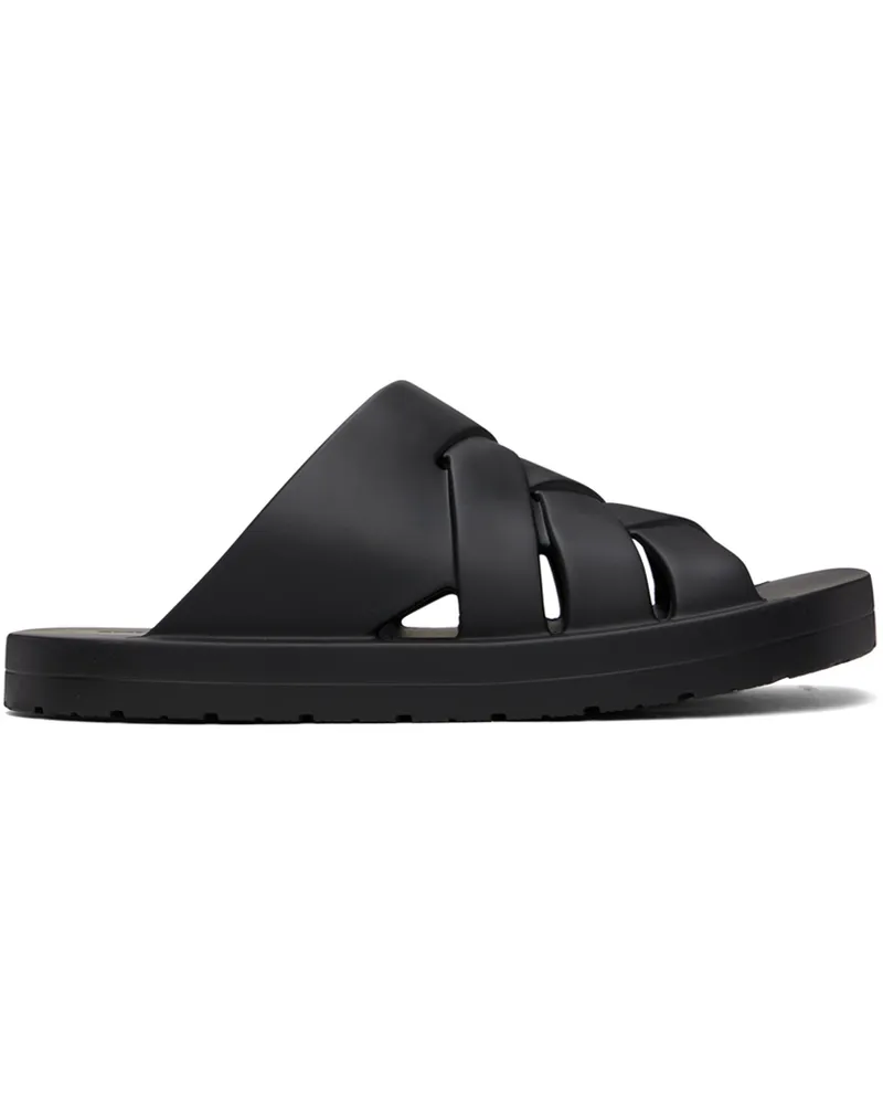 Bottega Veneta Black Slip-On Sandals 1000